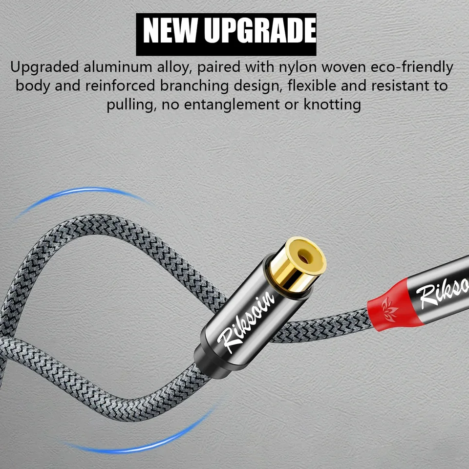 Cavo Splitter 20 Cm Da Presa Rca Femmina A 2 Spina Rca Maschio