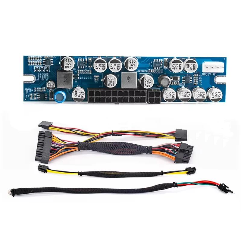 RGEEK 12V 300W DC DC ATX Peak Pico PSU ATX Switch Mining 24pin Mini PSU ATX PC Power Supply For Computer Accessories