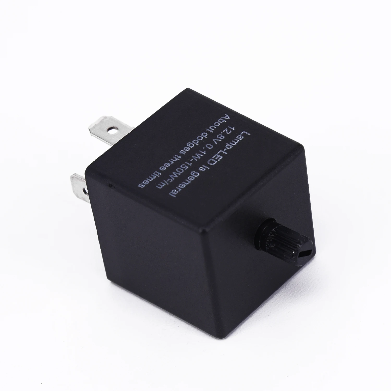 

For Turn Signal Light Flasher Relay 12V 3 Pin Electronic Adjustable Speed Black Durable Easy to Install Waterproof