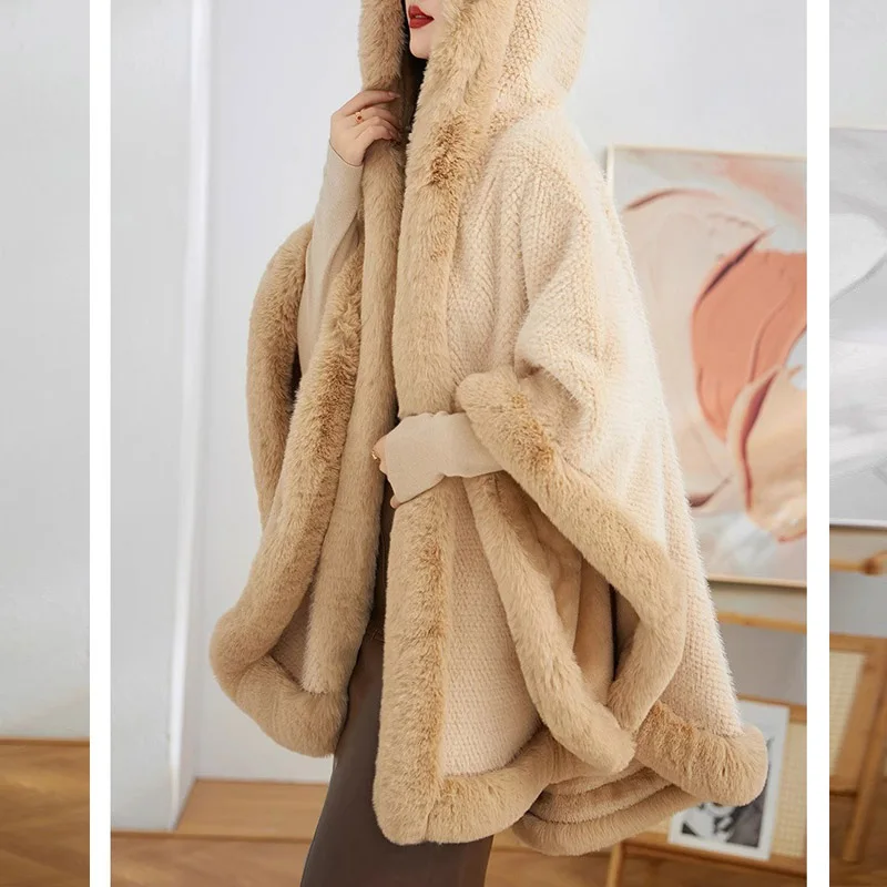 大きいサイズ 2XL♡ミンクファー アルパカ ロングコート ヘリンボーン 毛皮 大きいサイズ 2XL♡ミンクファー アルパカ ロングコート