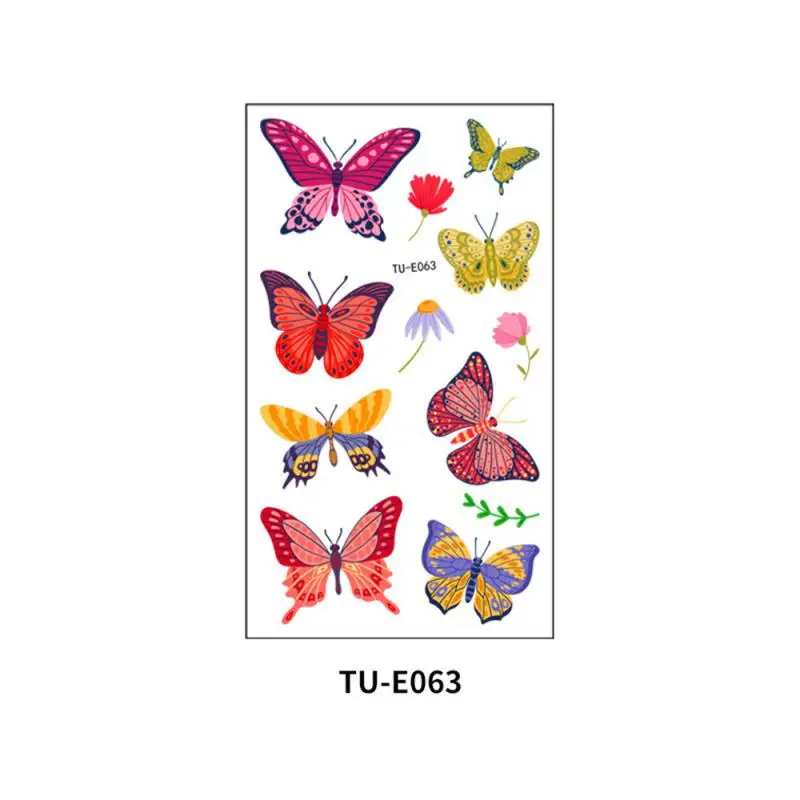 

Butterfly Pattern Temporary Tatoos for Kids Cute Waterproof Body Stickers Decorations Fake Tattoo Decor for Boys