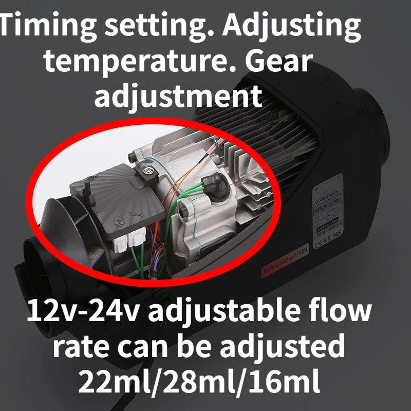 Parking Heater Universal Set 12v24v Adjustable Timing Temperature Gear
