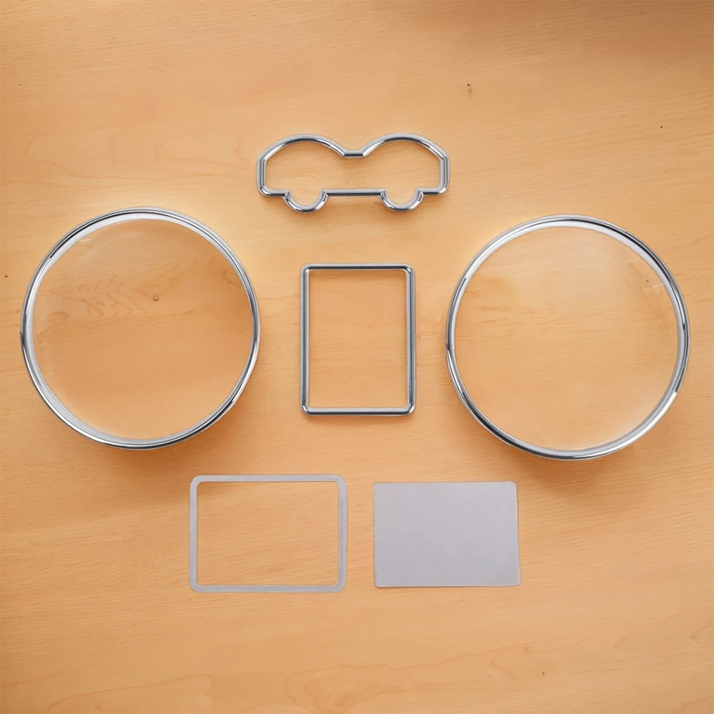 Dashboard Dial Rings Decoration Frame Kit for VW Passat 3B B5 1997-2001 Golf 1997-2003