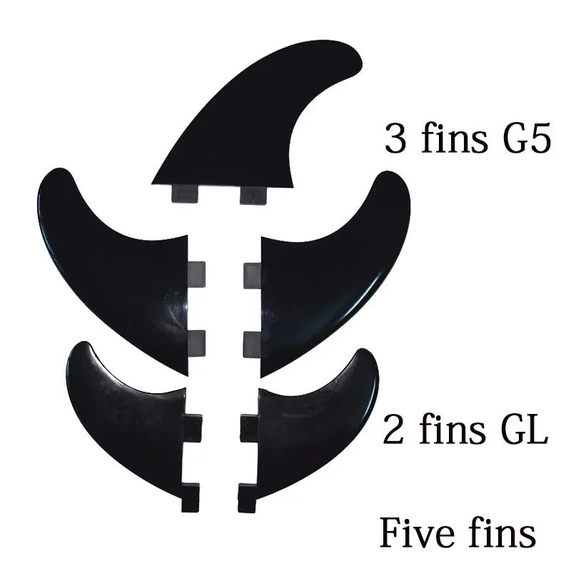 BiLong FCS Surfboard Fins Tri Quad Five Fin a Set Nylon + Fiber  Hot Sell surf Fin  Paddle Board  wakeboard 5