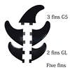 BiLong FCS Surfboard Fins Tri Quad Five Fin a Set Nylon + Fiber  Hot Sell surf Fin  Paddle Board  wakeboard 5