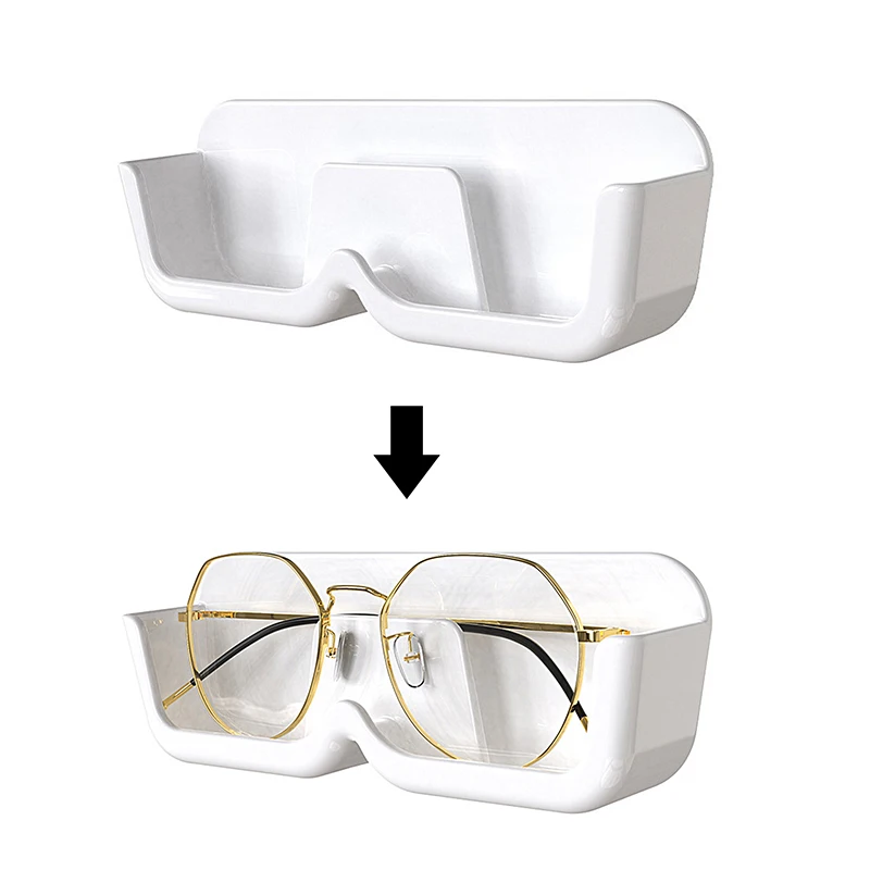 Glasses Display Wall-Mounted Rack - Self Adhesive Wall Glasses Holder
