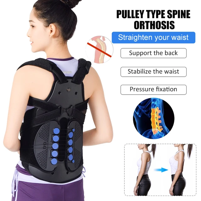 Thoracic Full Back Brace Lumbar Support for Men Women Kyphosis, Compression  Fractures, Osteoporosis, Upper Spine Injuries - AliExpress