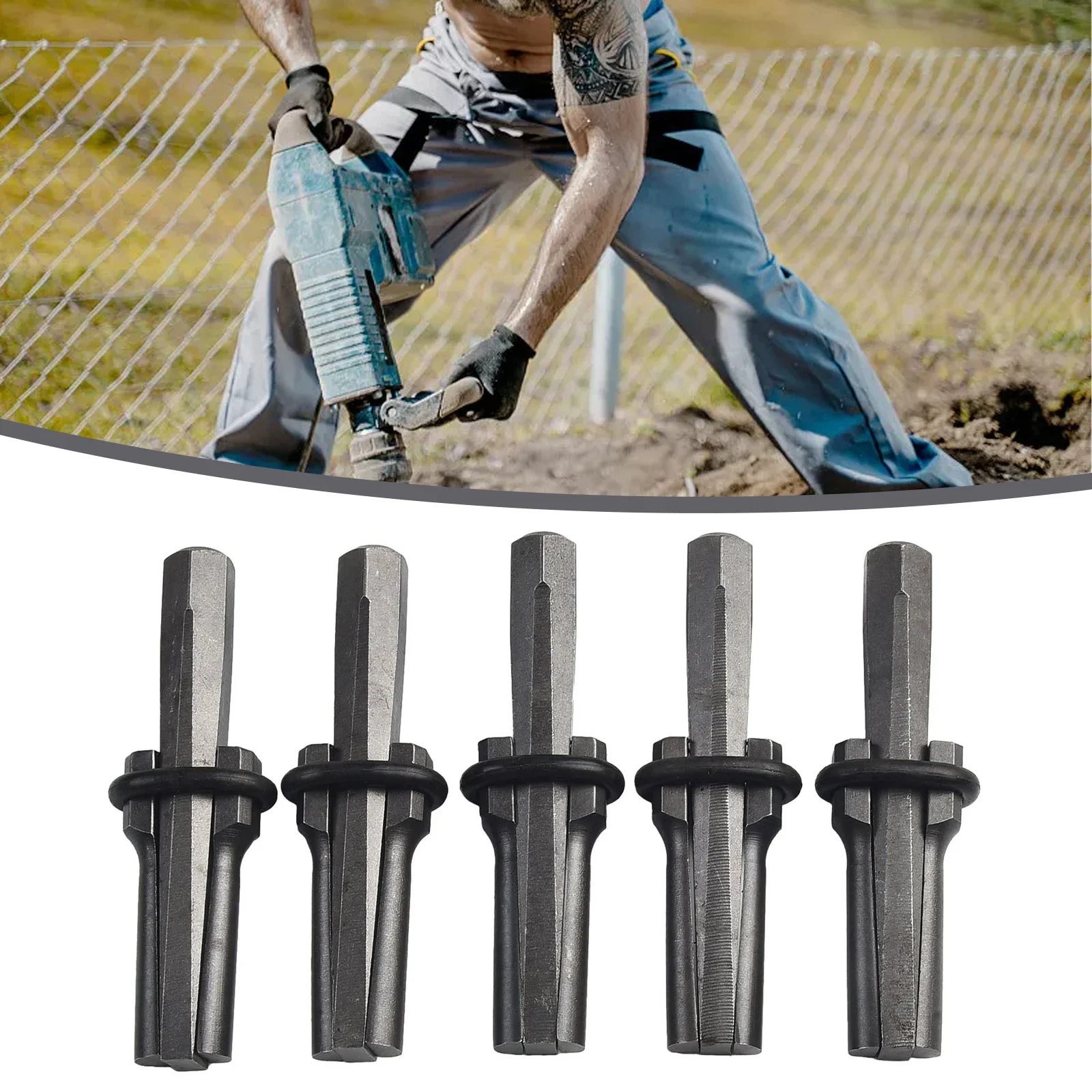 5pcs Rock Stone Splitters 18mm Metal Plug Wedges And Feather Shims Concrete Rock Splitters Stone Splitting Splitters Hand Tools