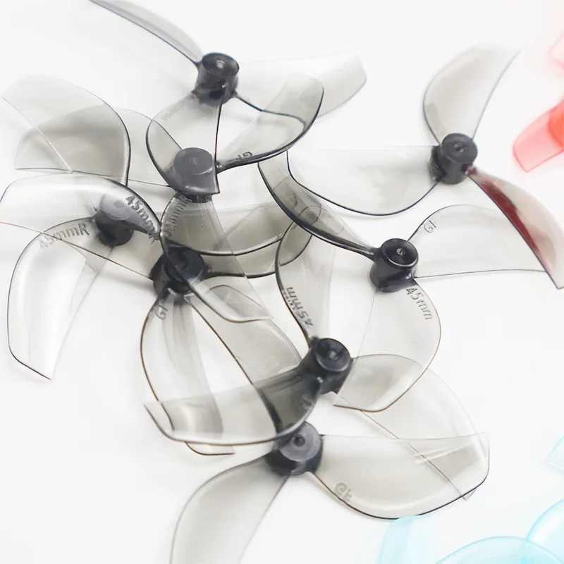 8-Piece Gemfan 45mm 3-Blade PC Propeller Set for FPV Racing and Freestyle Drones