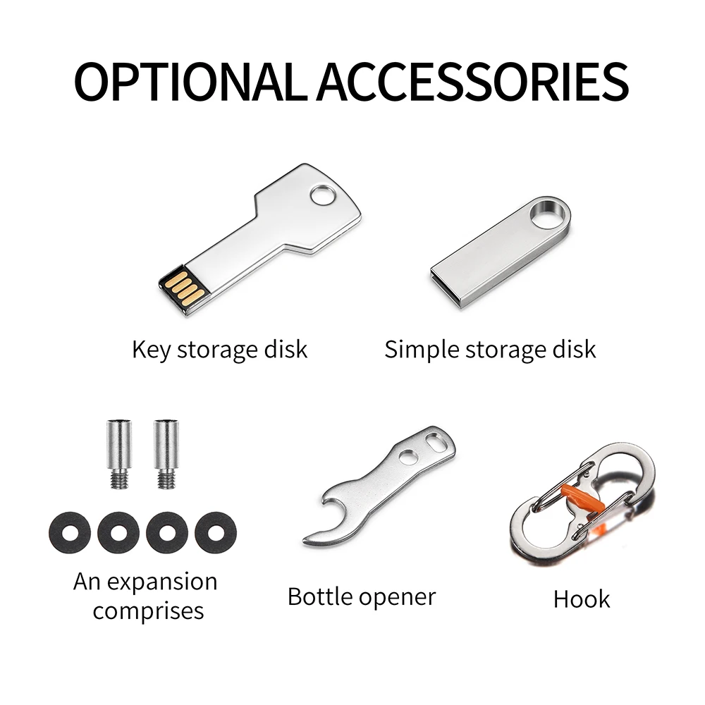 Compact Key Holder Keychain DIY Pocket Key Wallet Organizer