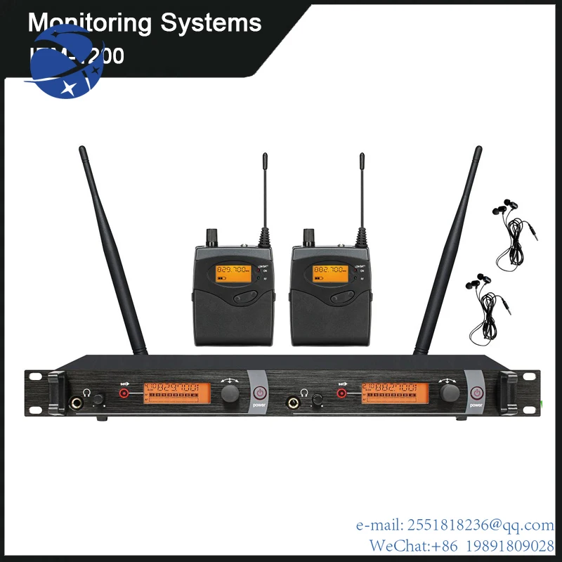 

YYHC EIF IEM-1200 Monitoring Systems Wireless In Ear Professional Stage Wireless Monitor System 2 Receiver