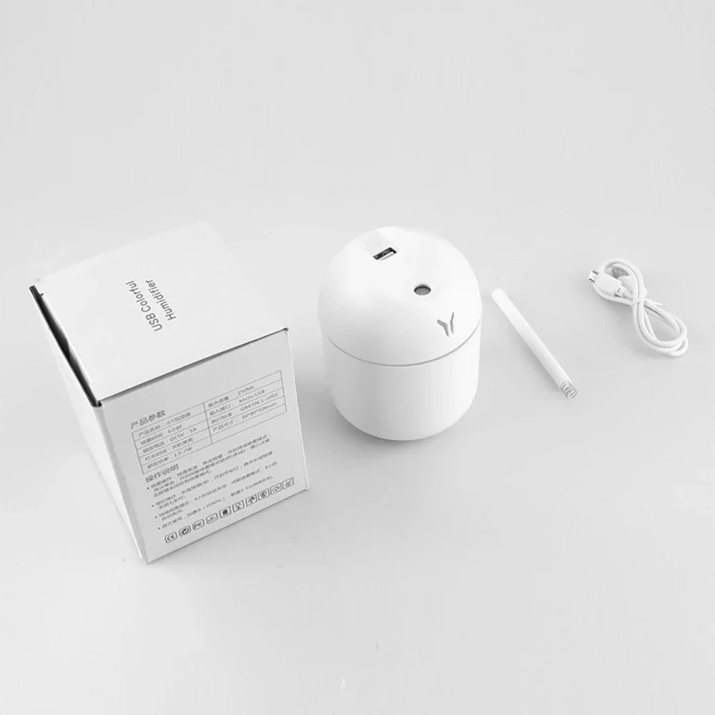 New Humidificador Mini Air Humidifier Aroma Essential Oil Diffuser Portable Humidifier for Home Car USB with LED Night Lamp