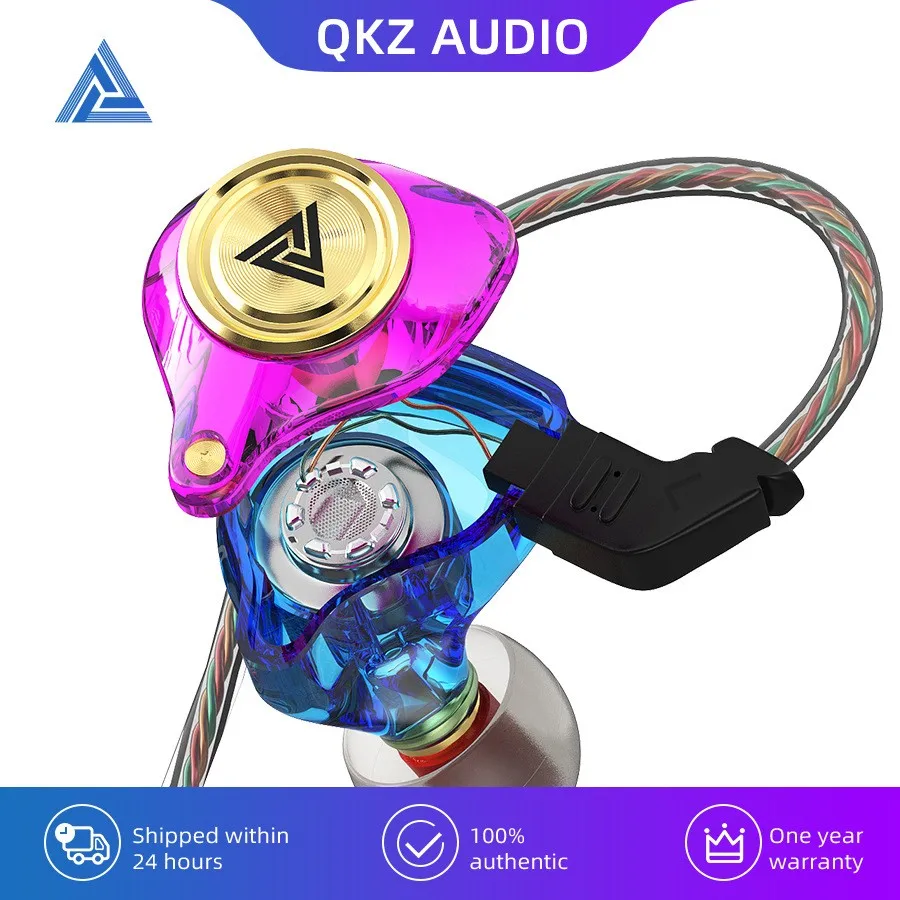 

Original QKZ AK3 FiLe Wired Headphones With Mic HIFI Subwoofer Noice Cancelling Earphoones Gaming Sport Music Monitor Earbuds