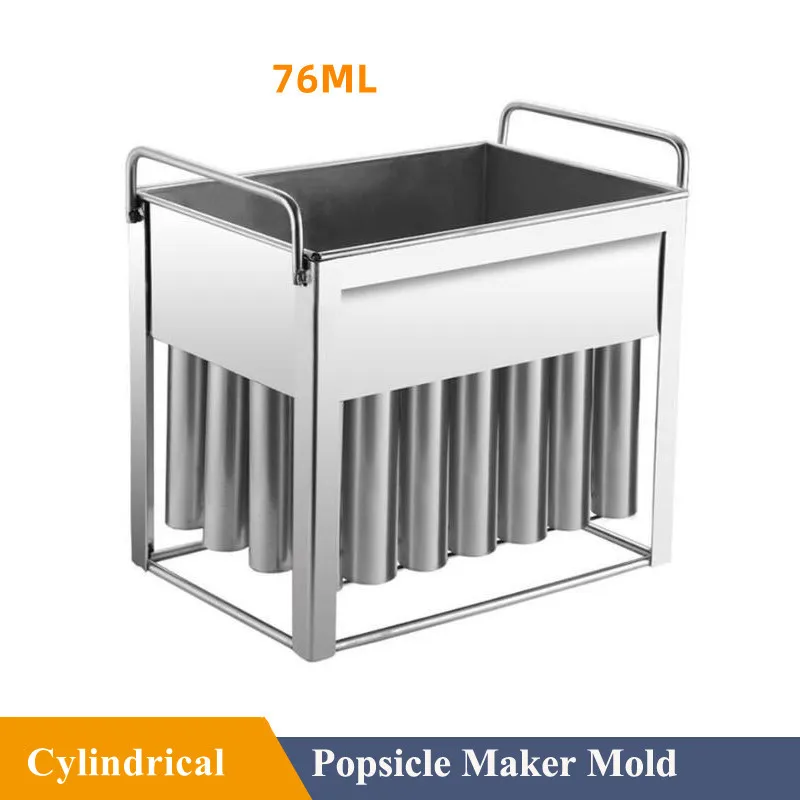 Stainless Steel Ice Lolly Popsicle Mold Rack Frozen Lolly Popsicle Ice Pop Maker Homemade Cream Mold with Holder