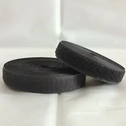 Colorful Reusable Hook & Loop Strips | Versatile Nylon Tape for DIY Projects & Home Decor (Black 20mm)