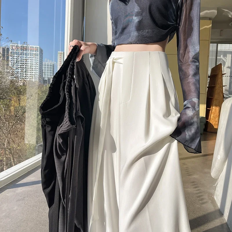 Ƽ  ٸ    2025  ο Pleated   㸮  ƮƮ ٸ ü  繫 ̵ 