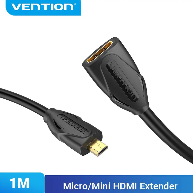 Ventilatore Hdmi Verlengkabel Micro Mini Hdmi Man-Vrouw Convertitore Kabel Extender Voor Tablet Hdtv Micro Hdmi Kabel Uitbreiding