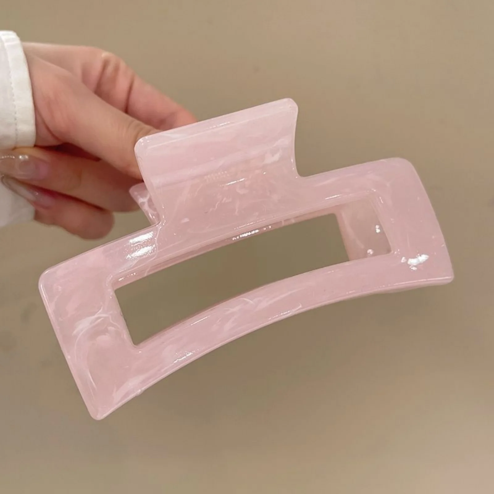 1-teiliges, stilvolles, durchscheinendes Haarklammern-Set, ideal zum Sichern dickem Haar, schicker Haarschmuck für Frauen – Detail 1