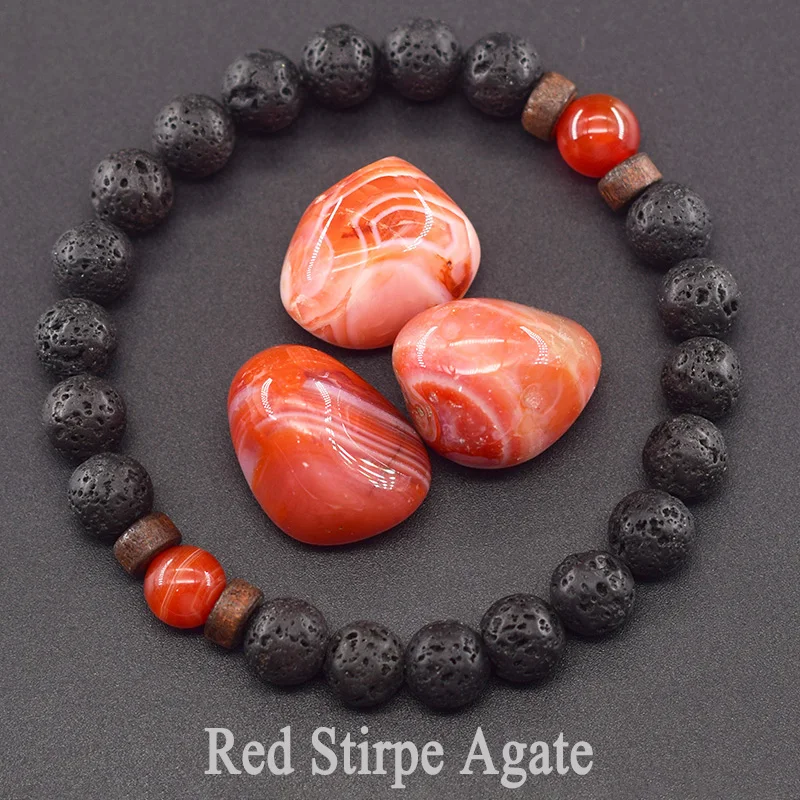34 Red Stripe Agate