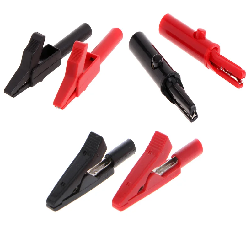 

2Pcs Full Protective Alligator Clips Crocodile Type Insulative Protective Clamp for Professional Multimeter Accessories