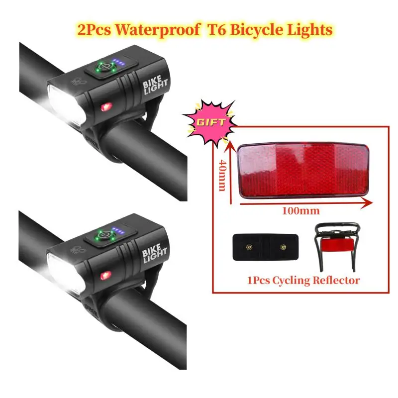 

2 шт., велосипедные фонари, лм