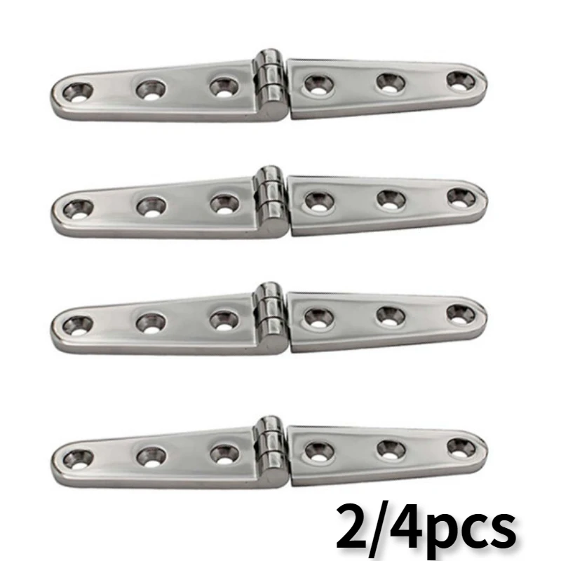 Barco Deck Elenco Dobradiça Cinta Longa 316 Furos Polonês Espelho Hardware Marinha Pcs Pcs 28×152 mm Aço Inoxidável
