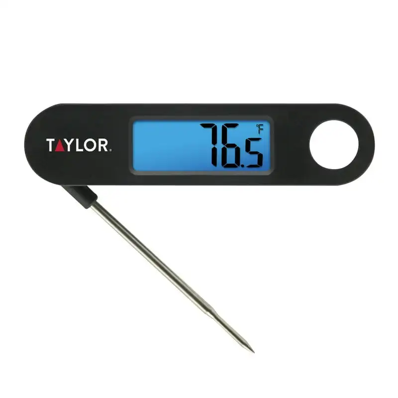 

Folding Probe Meat Thermometer with Blue Backlight Display