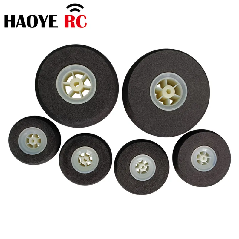 QUARKZMAN Roues d'avion RC 1,77 OD en mousse PU - Pack de 4 - Roue de queue de pneus