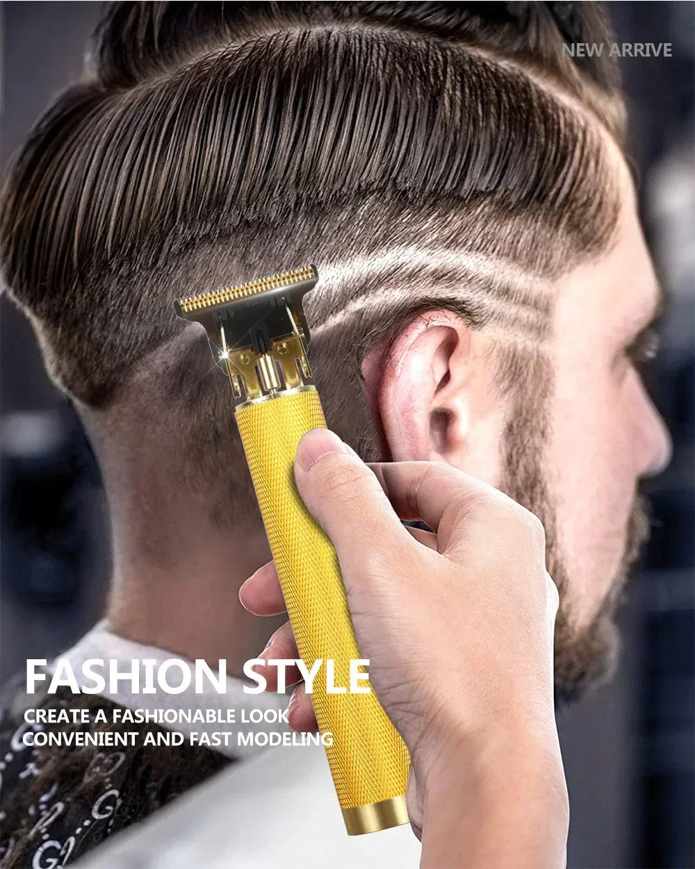 Description Picture 5 of item2024 Vintage Electric Shaver Hair Trimmer Barber Hair Clipper Cordless Hair Cutting Machine Beard Shaving Tondeuse T9 Razor Men