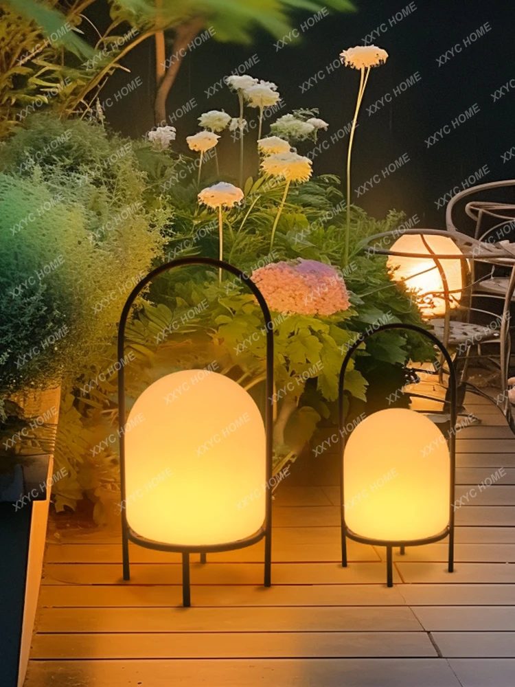 

Outdoor Landscape Courtyard Waterproof Balcony Floor Lamp Colorful Energy Saving Lawn Lamp