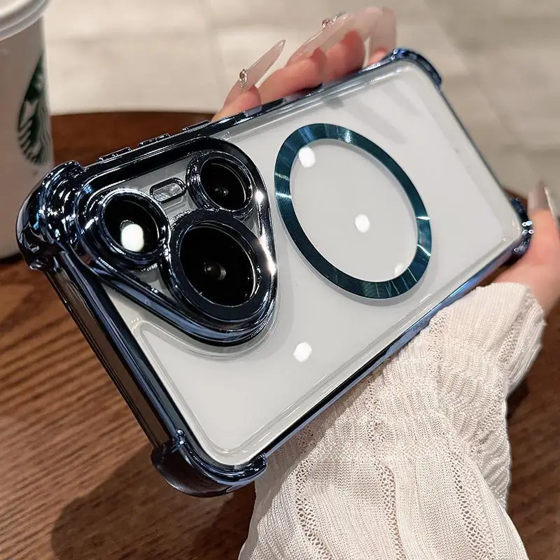 Transparent Acrylic Magnetic Case with Built-in Lens Film
