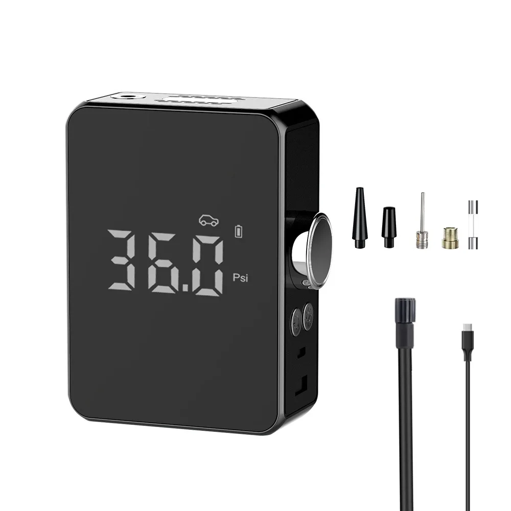 

100PSI Bicycle Pump Inflator Aluminum Cube Bike Air Pump Inflator Schrader Valve Motorcycle Air Compressor MTB Bike Accesories