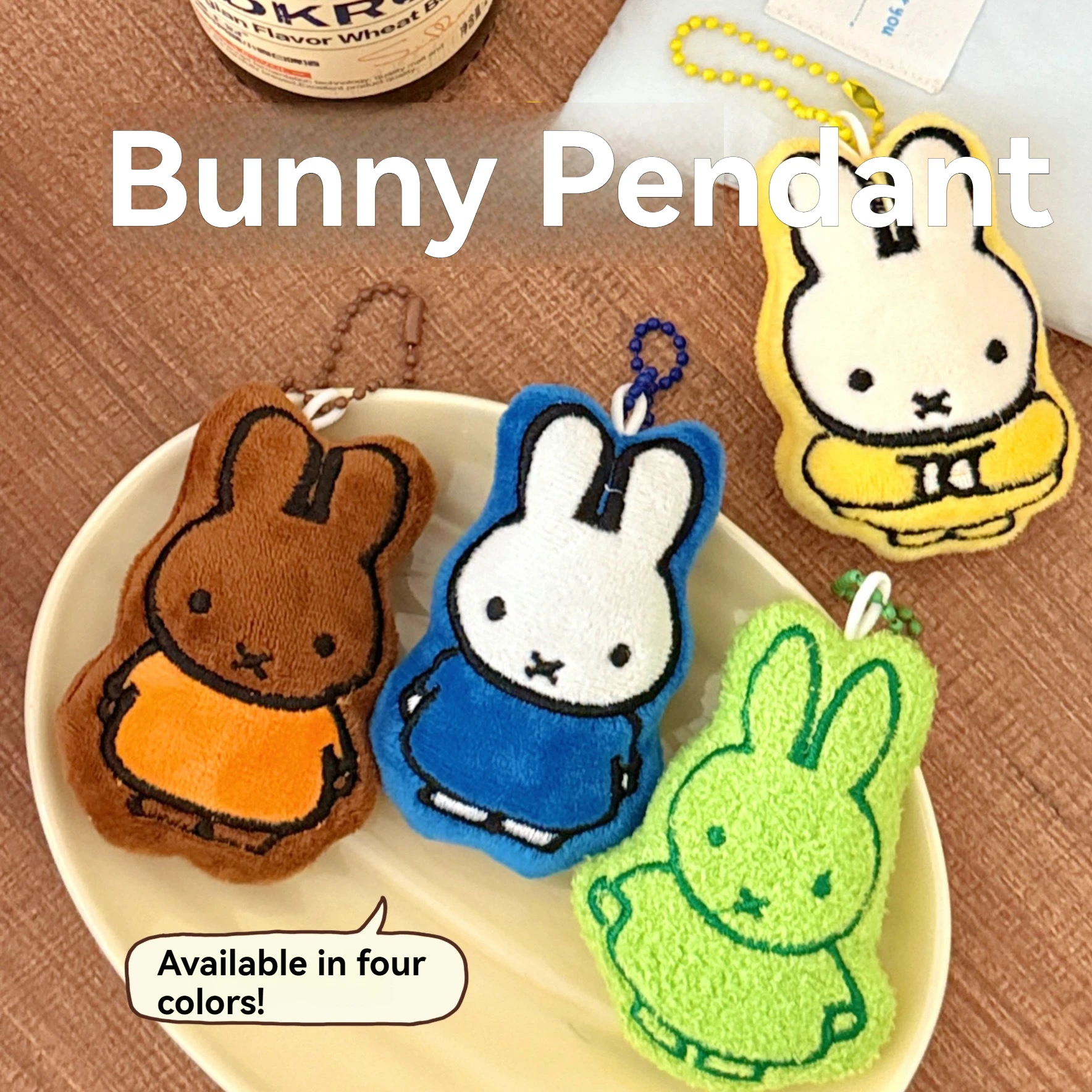 1/4 Stück Niedliche Miffy Cartoon Kleintier-Puppe Mädchen-Rucksack Vielseitige Puppe – Detail 5