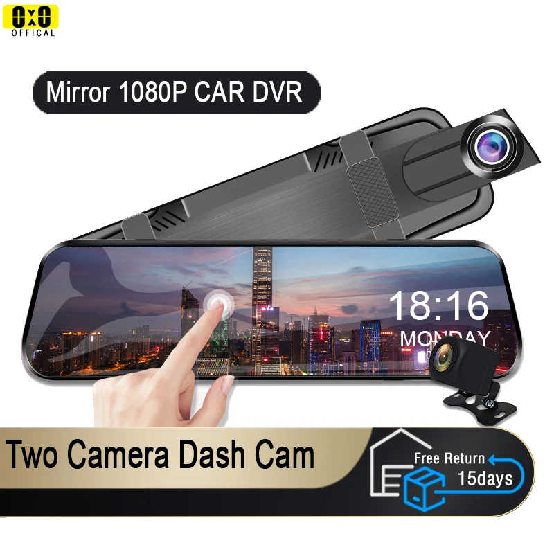 Mirror Camera for Car Touch Screen Video Recorder Rearview mirror Dash