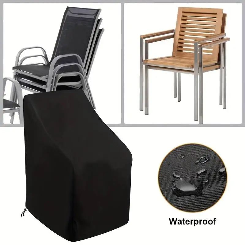 Heavy-Duty Waterproof Patio Chair Cover, UV and Wind Resistant, Durable 210D Oxford Fabric