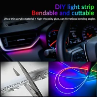 Car Ambient Light Universal LED Car Led Symphony RGB Atmosphere Lamp APP for Backlight LED Acrylic Fiber Optic Decoration Light - Image 3
