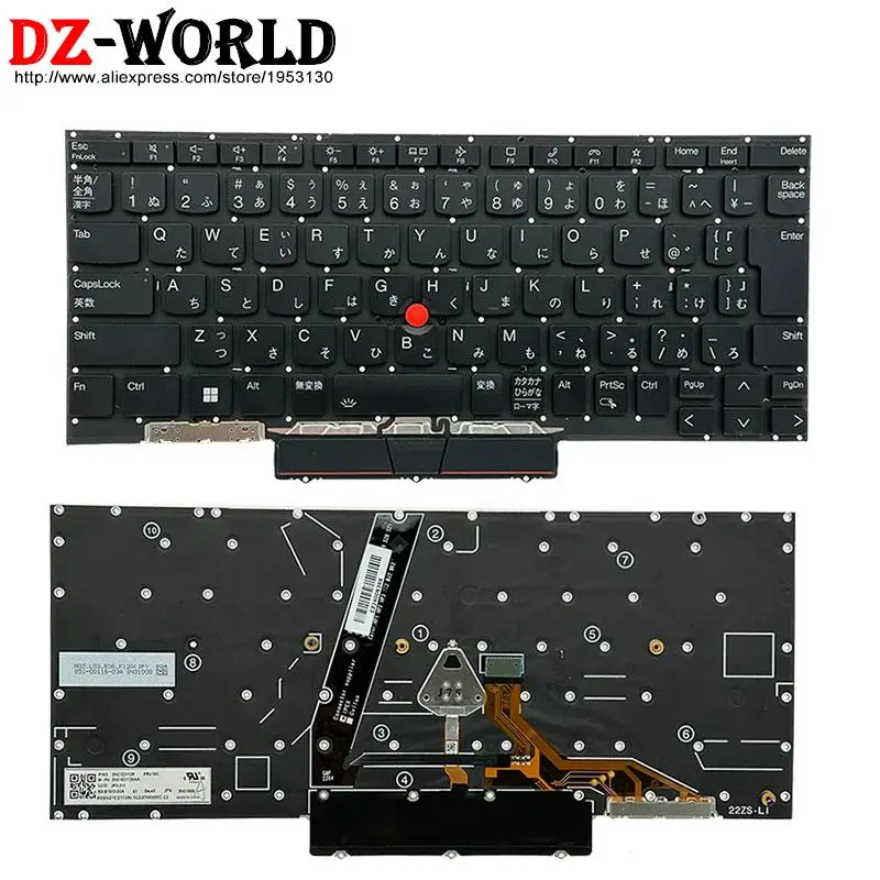 UK US English JP Japanese Keyboard for Lenovo Thinkpad X1 Nano