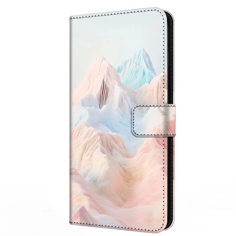 Magnetic Pink Leather Wallet Case - Book Style Flip Cover