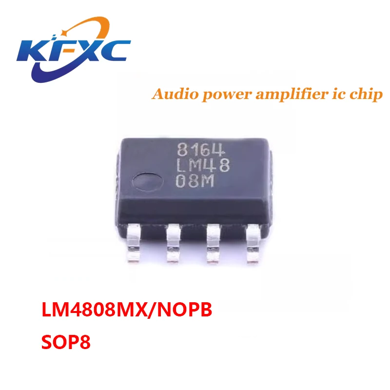 

New original LM4808MX/NOPB LM4808M patch SOP8 audio power amplifier ic chip