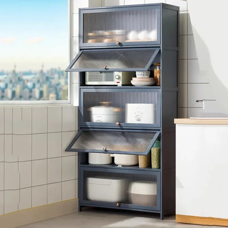 Accent Dish Cabinet Corner Cabinet Shelf Nordic Prefab Kitchen Cabinets Storage Modern Cocina Muebles Italian Furniture