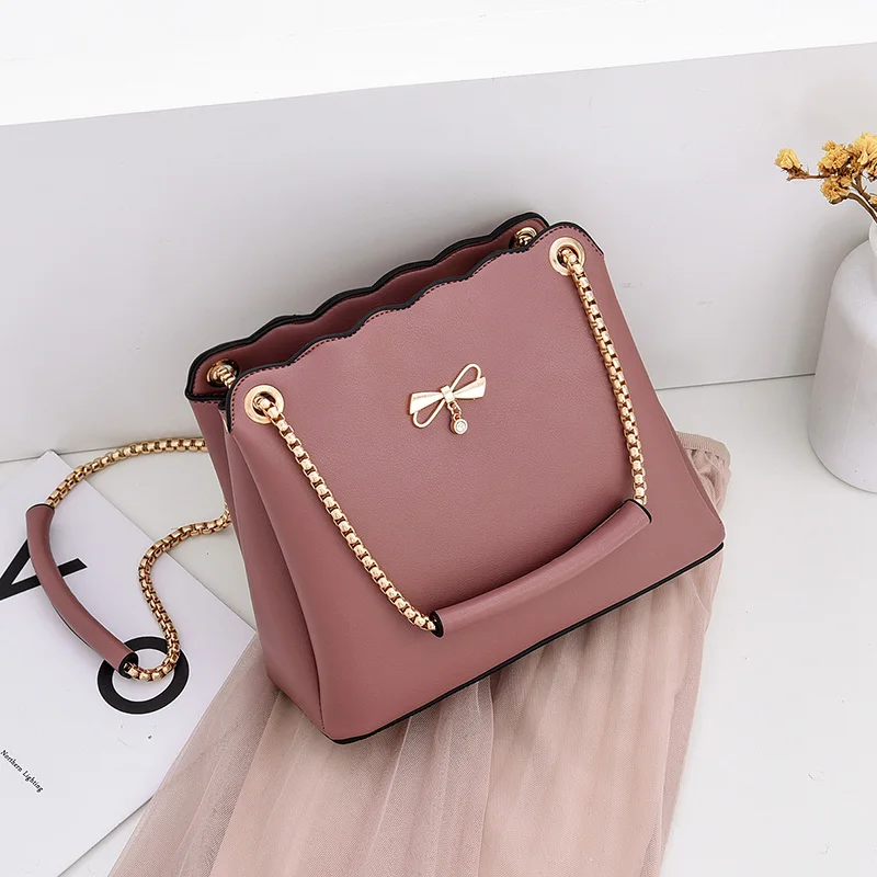

Fashionable Bucket Shaped Shoulder Bag For Women High Quality Pu Leather Crossbody Bag Simple And Versatile Underarm Bag Women