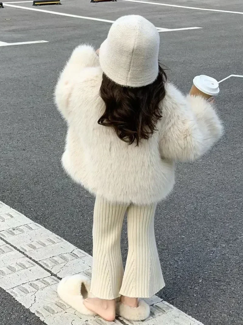 Girls’ Plush Thick Winter Coat 2