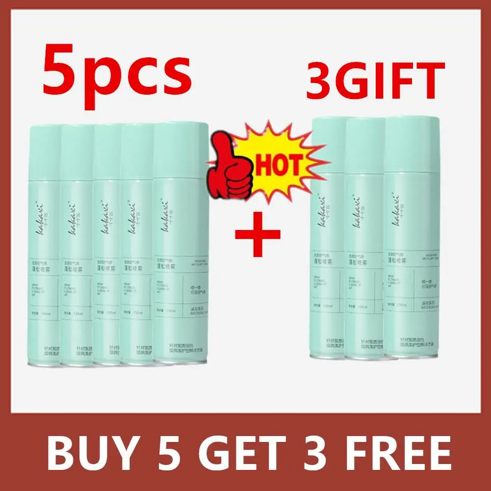 

3/5/8pcsDry Hair Spray Wash Free Shampoo Spray Fluffy Root Lifting Dark Tone Oil Control Hair Treatment Absorbing Refresh Beauty