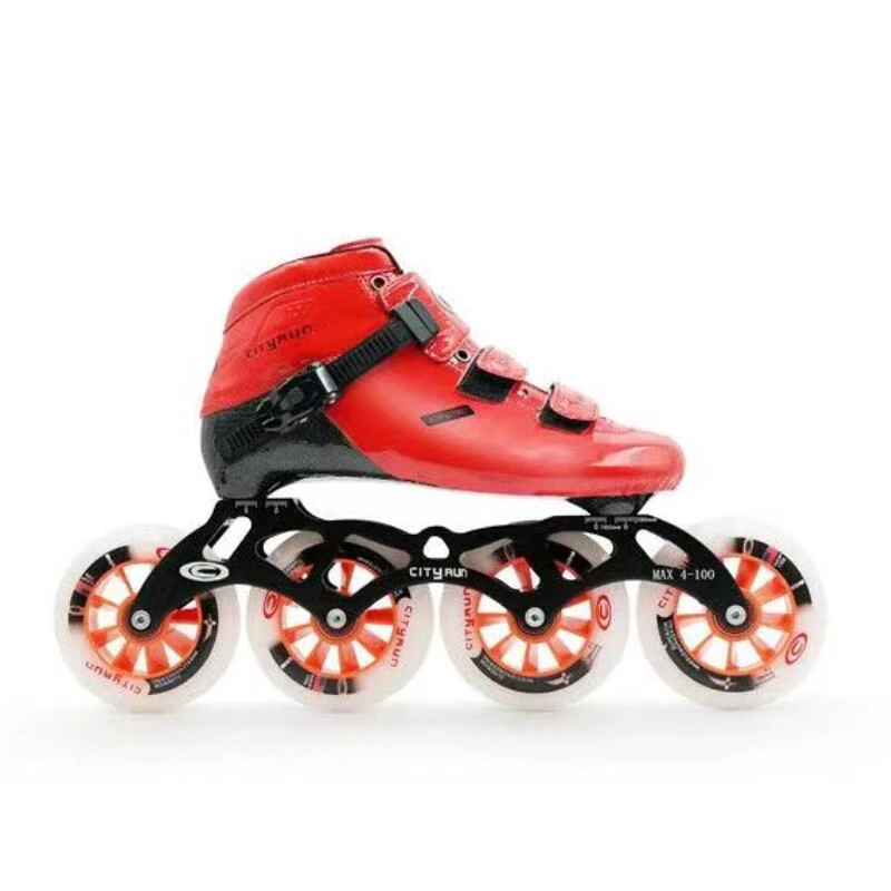 Carbon Fiber Smooth Surface CITYRUN Vulcan Adults Inline Speed Skates for Daily Street Road Track Race Skating Rolling EU 33 45