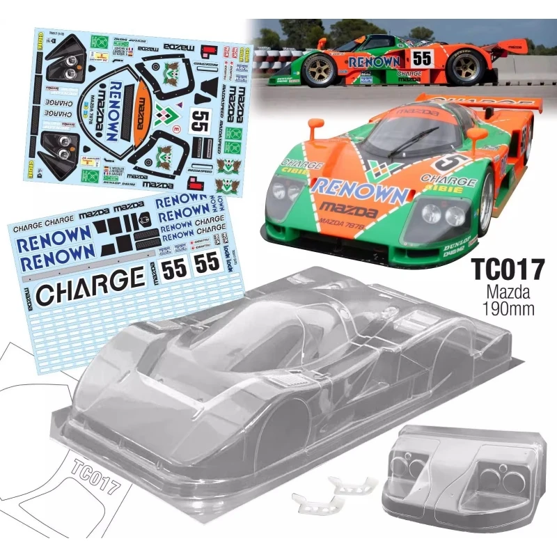 ⭐新品、未開封 オーバーレブ カーチェイサー レーシングカーセット ⭐ Chaser mark 2 ii jzx100 1/10 RCカー用のライトバックルリア