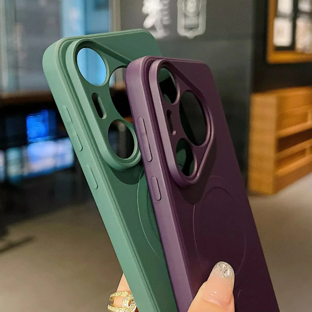 Premium Soft Silicone Skin Feel Case with MagSafe Compatibility