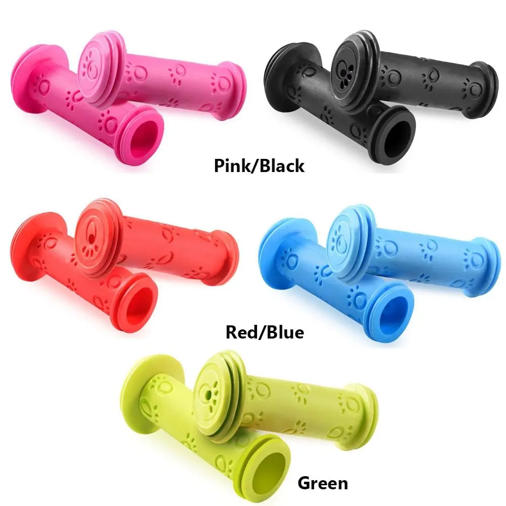 Rubber Grip Handle Handlebar Grips Colorful Anti-skid 1 Pair Child Children Kids Bike Bicycle Tricycle bicycle handlebar grips