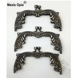 China Factory Supplier Wholesale Bag Accessories Vintage Metal Purse Frame Size 13 Cm Antique Bronze Purse Frame With Screws
