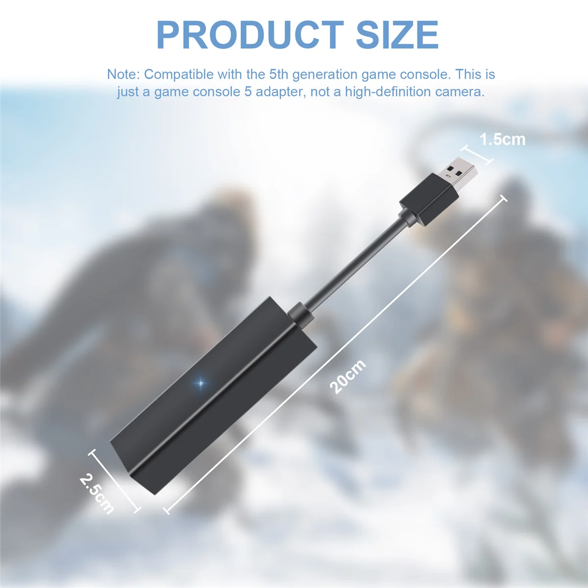 Per Ps5 Cavo Adattatore Vr Connettore Adattatore Mini Fotocamera Per Accessori Connettore Adattatore Playstation 5 Ps5 Ps4 Vr