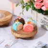 3pcs Wooden Display Riser For Display, Round Display Stand, Wood Riser Pedestal Stand For Home Decor And Organizer, Mother's Day 4